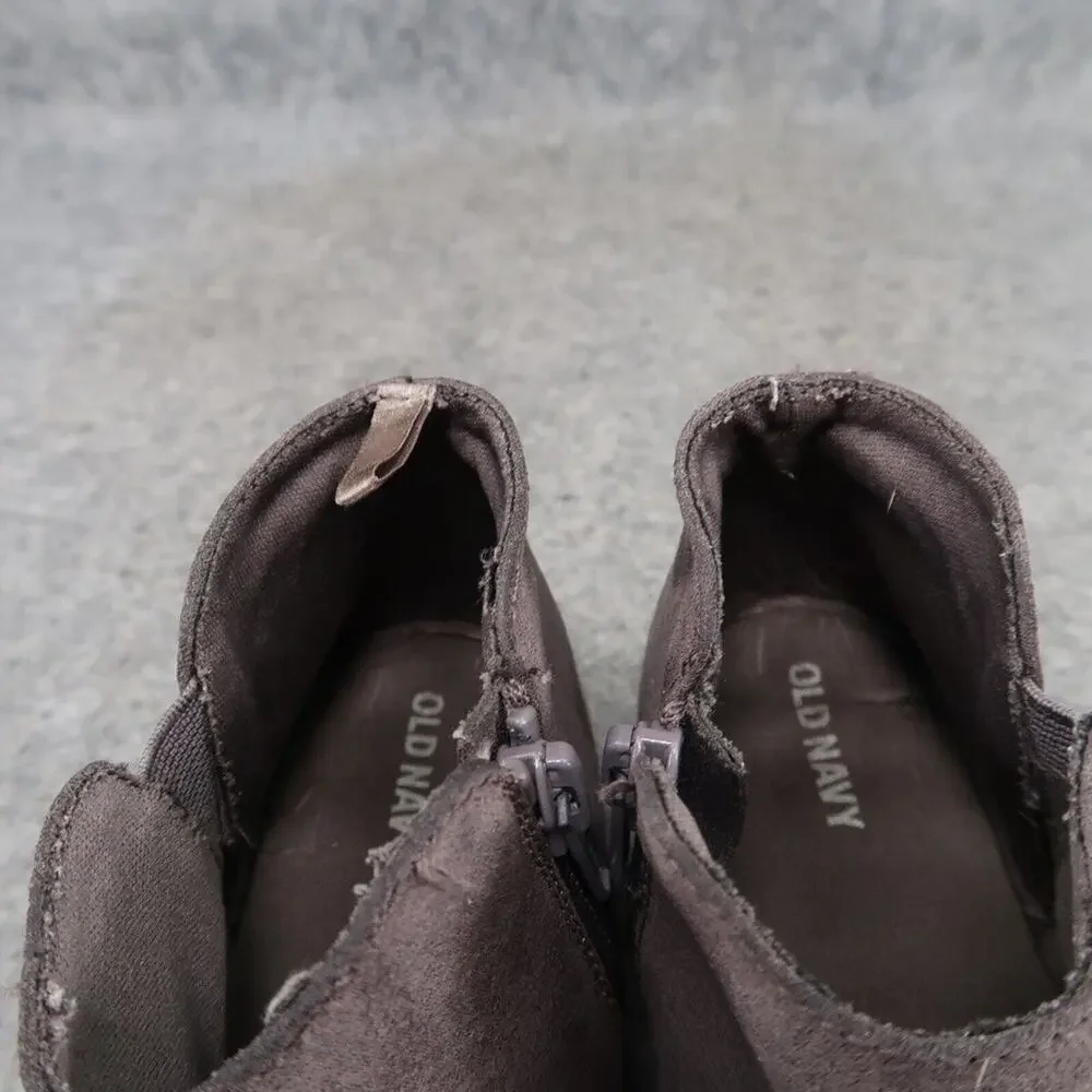 Old Navy Shoes Kids 11 Bootie Toddler Baby Casual Dark Grey Zip Fashion Classic